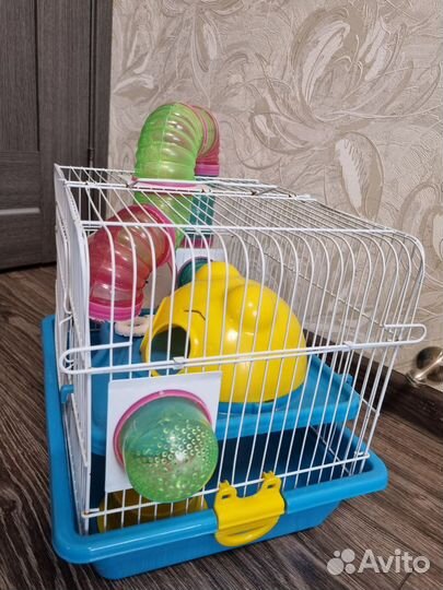 Клетка для хомяка с трубами