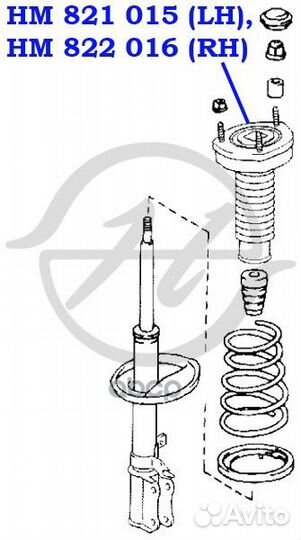 HM 822 016 - опора стойки амортизатора Camri SV40