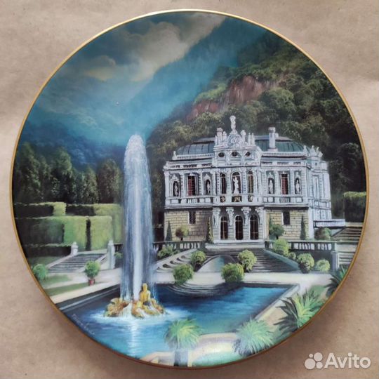 Винтажные настенные тарелки с пейзажами, 3 вида