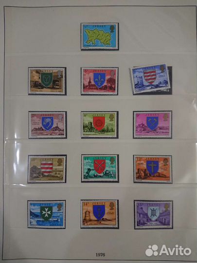 Марки острова Джерси за 1969-1982 гг. в коллекцион