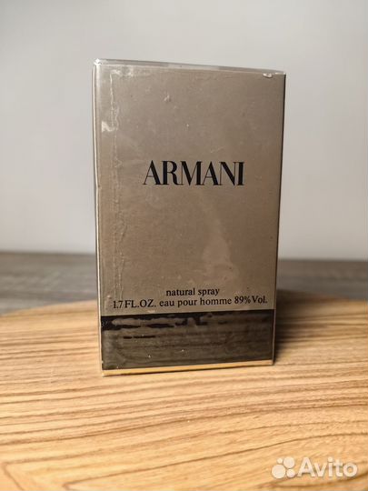 Giorgio Armani Eau Pour Homme 50 мл винтаж в слюде