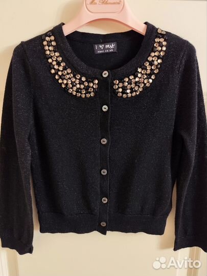 Нарядный жакет Next р.104 кардиган/ кофта сверкает
