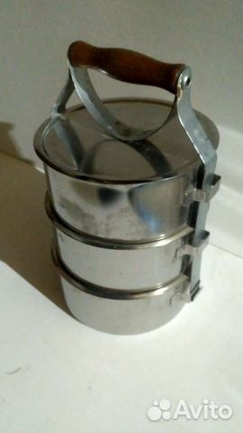 Контейнер из нержавейки для еды СССР