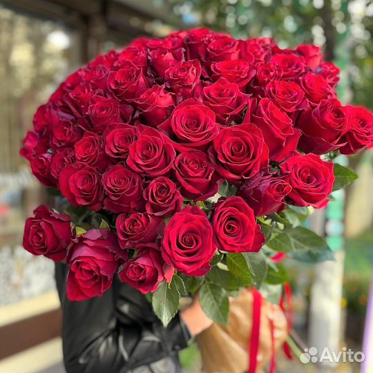 WOW Букеты из Красных Роз. Доставка Цветов