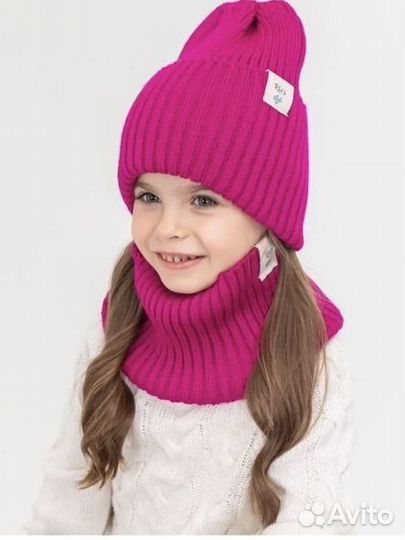 Комплект шапка и снуд