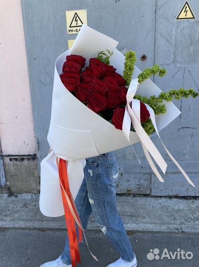 Букет роз 80см