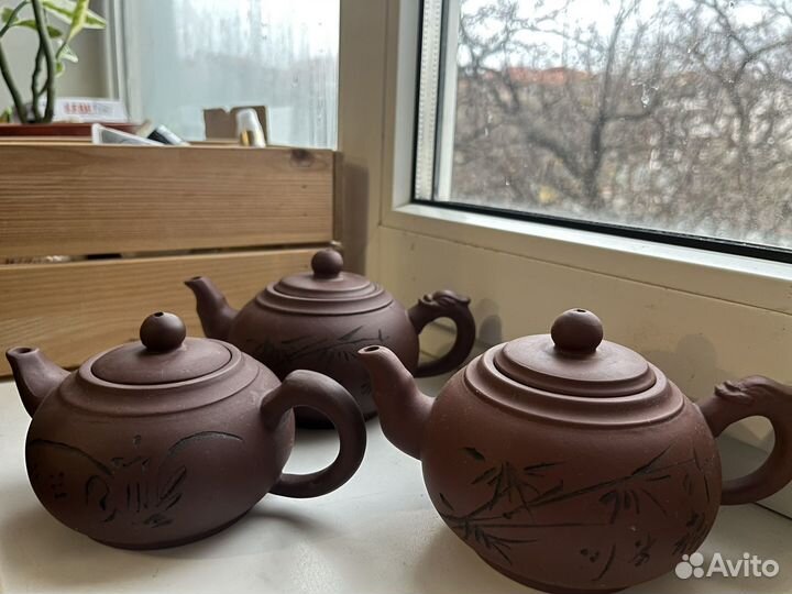 Заварочный чайник глина китайский