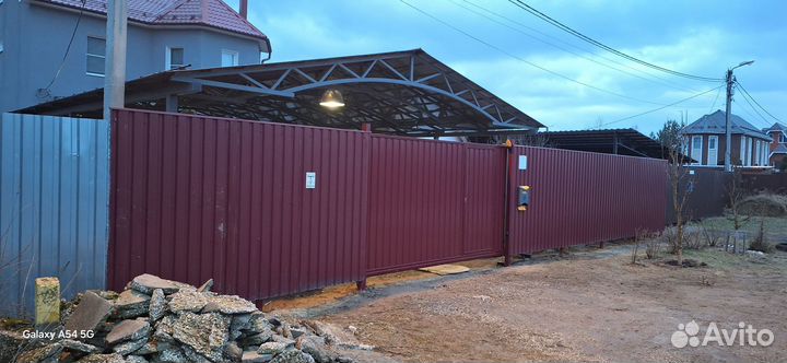 Откатные ворота под ключ с установкой