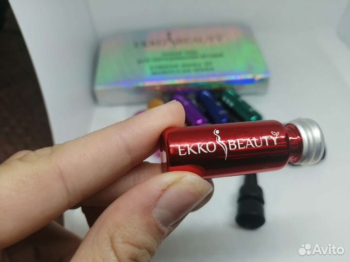 Хна для бровей ekko beauty