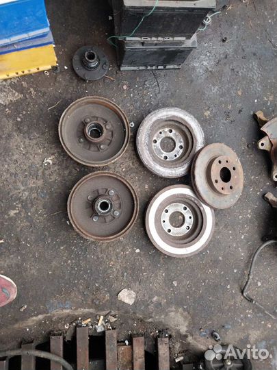 Задн тормозные барабаны + диски киа рио 1 kia rio