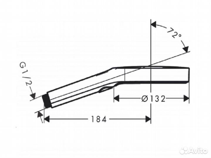 Hansgrohe Rainfinity Ручной душ 26865000