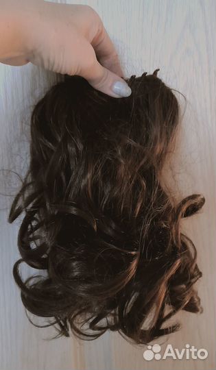 Шиньон на заколке краб