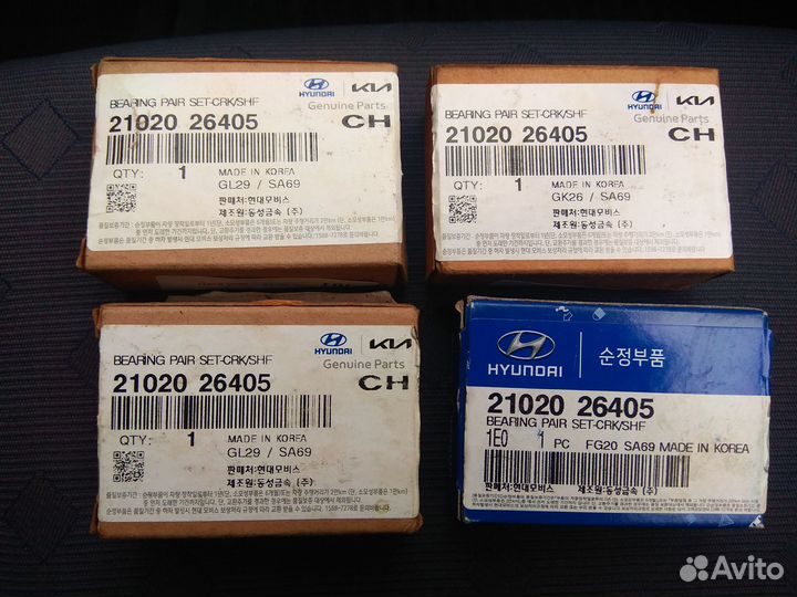 21020-26405 коренные вкладыши Hyundai/Kia