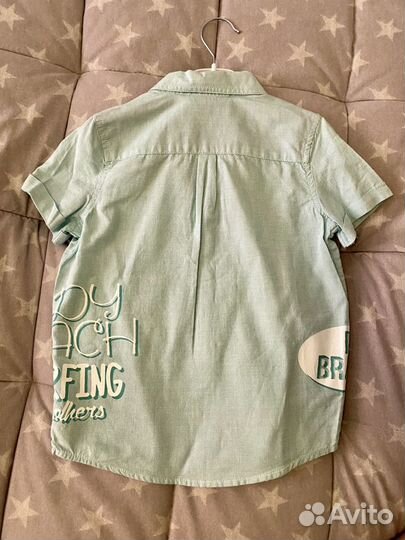 Новая Рубашка 110 на мальчика 5-6 лет сорочка