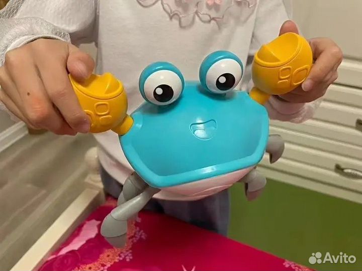 Детская игрушка краб Бегающий новая