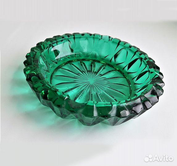 Изумрудная пепельница, винтаж