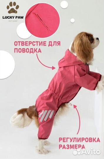 Продам комбинезон дождевик для собаки