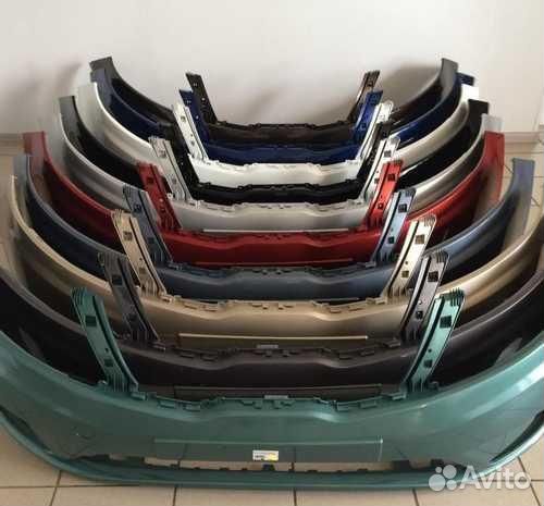 Бампер передний на Kia Rio 3 2011-2015