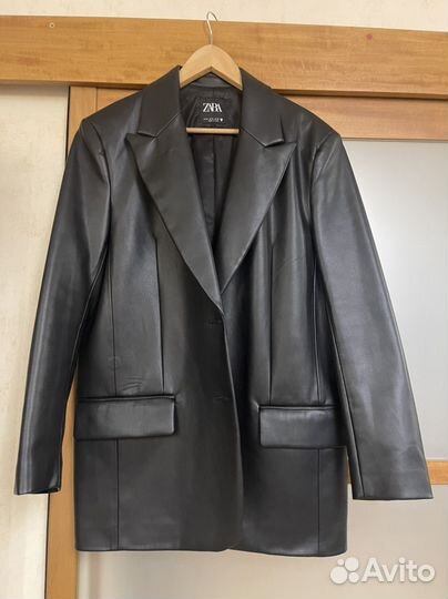 Пиджак кожаный Zara