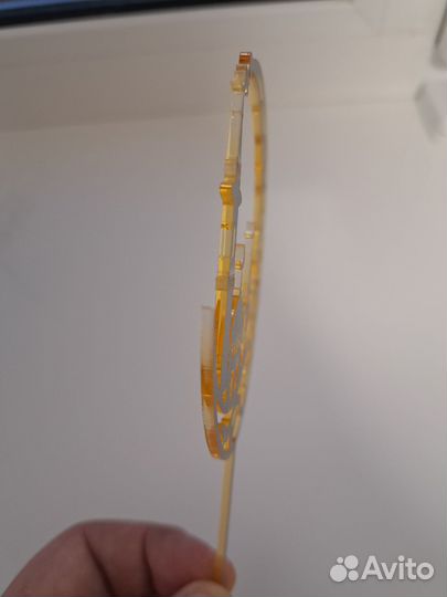 Топпер полумесяц для торта из золотого акрила