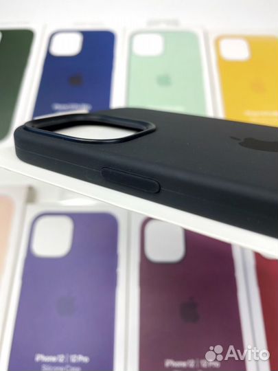 Чехол на iPhone 12 Pro Max (Копия MagSafe) Черный