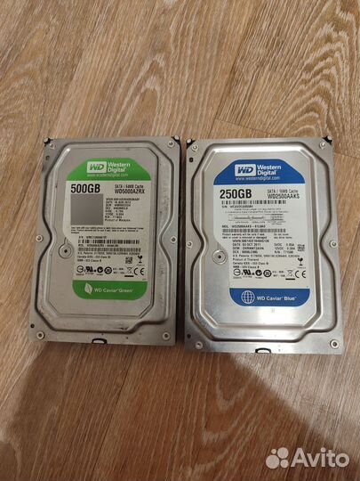 2 жёсткий диска 500Gb и 250gb