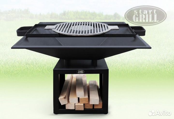 Очаг с функцией гриля