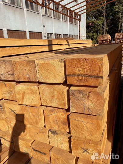 Брус обрезной 100х200х6000мм 1 сорт ГОСТ