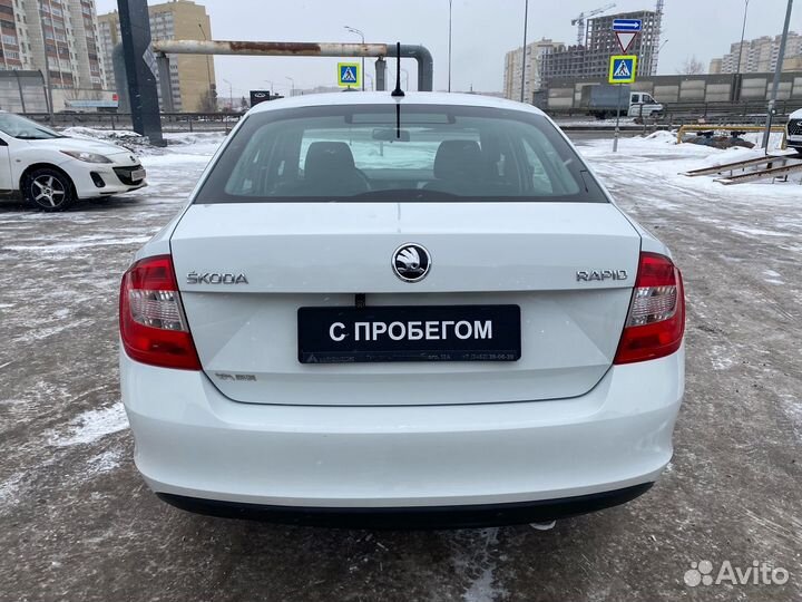 Skoda Rapid 1.6 МТ, 2016, 130 000 км