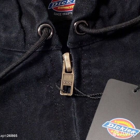 Куртка Dickies Duck Canvas черная с логотипом брен