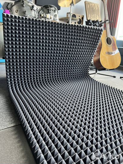 Акустический поролон Пирамида 2х1м в наличии