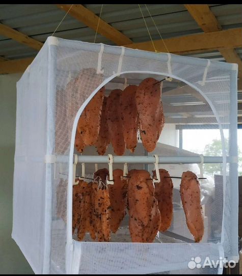 Стационарная сушилка для рыбы, мяса, кальмаров