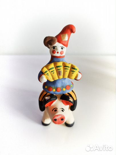 Винтажная Дымковская игрушка СССР