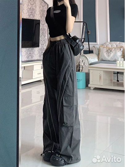 Широкие Штаны Рефлективные Balenciaga Type