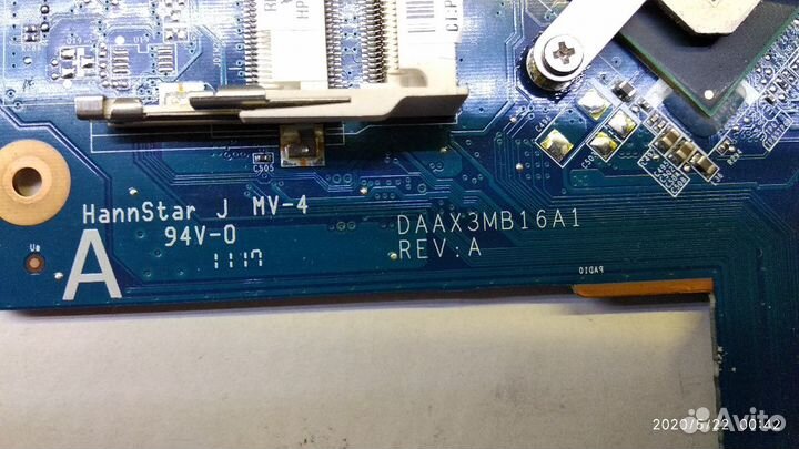 Материнская плата на ноутбук рабочая