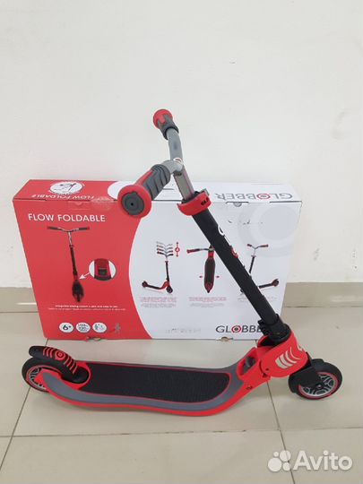 Самокат Globber складной Foldable Flow 125 Red