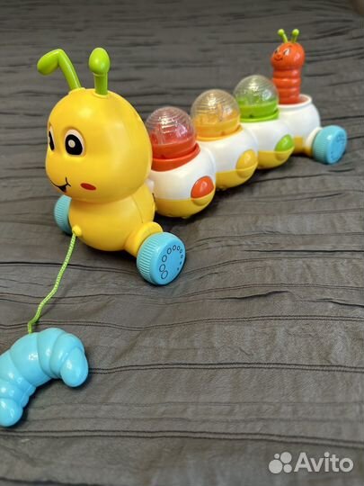 Гусеница-сортер музыкальная