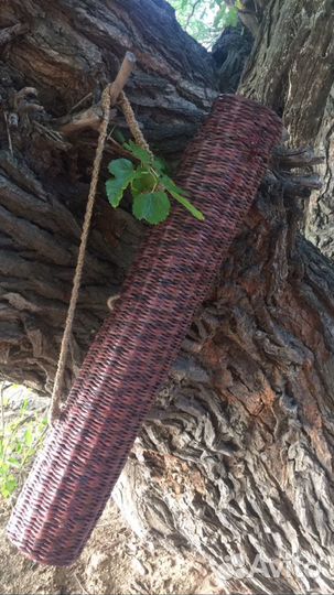 Шампурница, чехол для шампуров из бумажной лозы