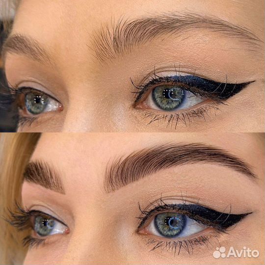 Брови, ламинирование бровей