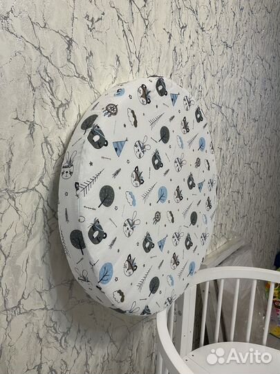 Матрас в круглую кроватку