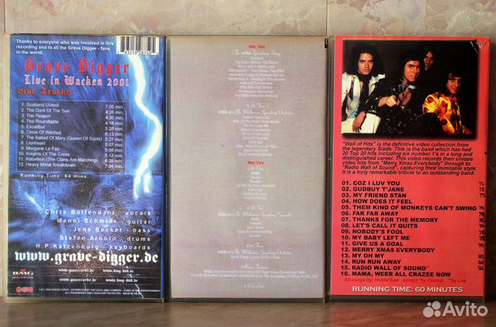 VHS видеокассеты студийные. Музыка