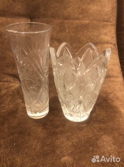 Вазы хрустальные