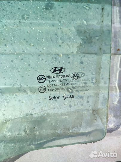 Hyundai Grandeur 4 стекло двери передней левой