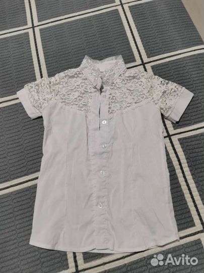 Рубашки, Школьная форма для девочки 122 128