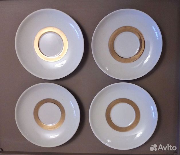 Блюдце фарфоровое чайное пфз, СССР