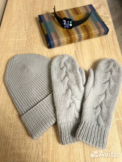 Шапка женская вязаная ручная работа