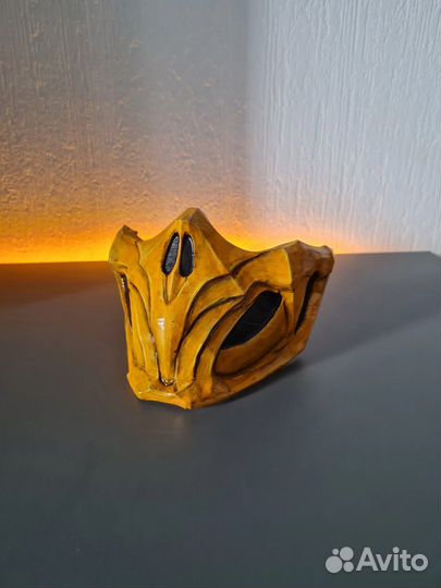 Маска скорпиона scorpion mortal combat