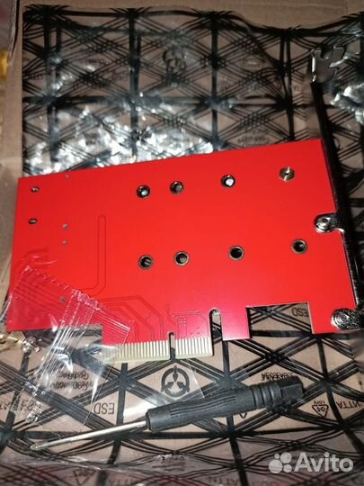 Адаптер для двух SSD M.2 (NVMe и SATA) PCI-E