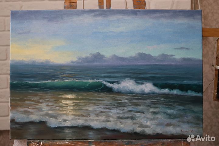 Картина маслом морской пейзаж