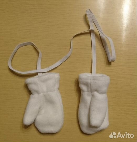 Варежки детские на резинке